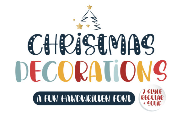 Christmas Decorations Font: Adorable Handwritten Style