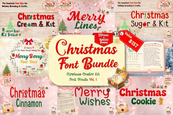 Christmas Font Bundle: Holiday Design Magic