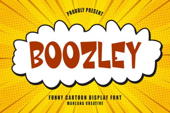 Discover Boozley: A Playful Cartoon Display Font