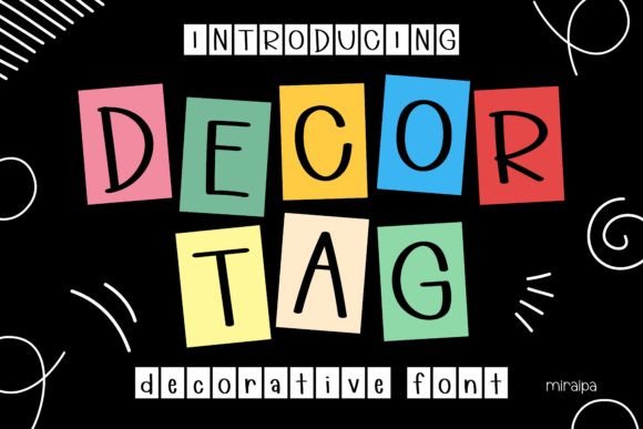 Discover Decor Tag Font: A Friendly Typeface for Every Project