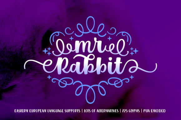 Discover Mr. Rabbit: A Festive Font with Bold Character