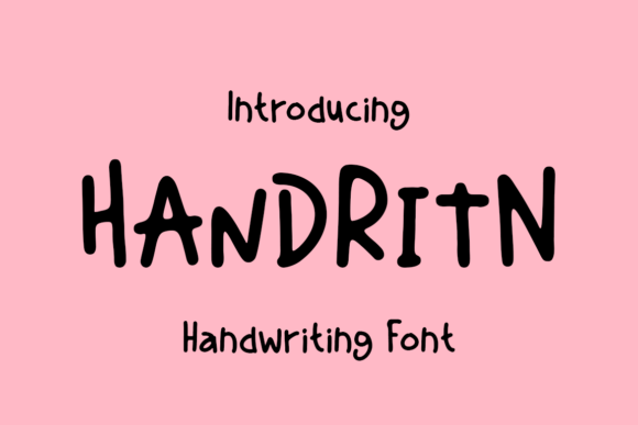 Discovering Handritn Font: A Handwritten Typeface with Character