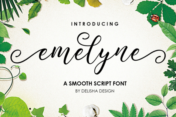 Emelyne Script Font: Modern Calligraphy for Creative Projects