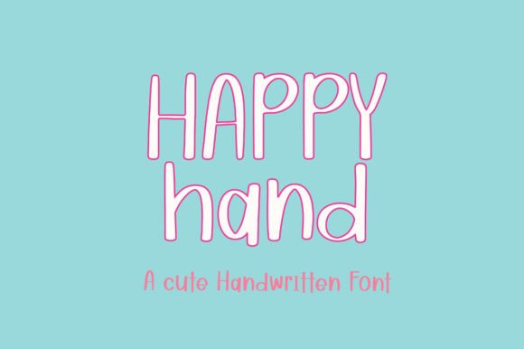 Happy Hand Font: Clean, Modern Handwriting Style