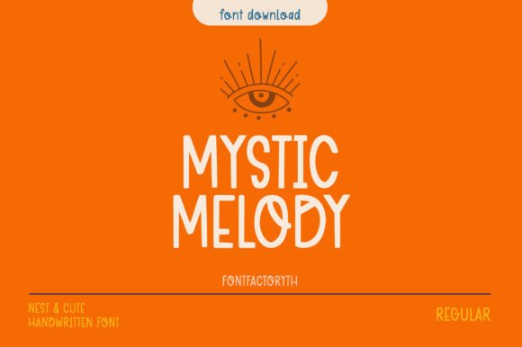 Mystic Melody Font: Elegant Handwritten Charm for Modern Design
