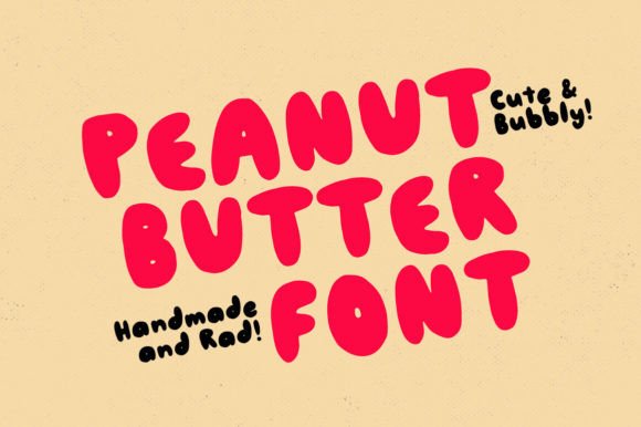 Peanut Butter Font: A Joyful Display Typeface for Creative Projects