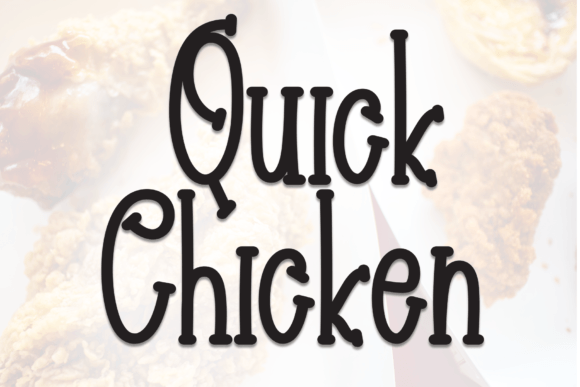Quick Chicken Font: A Sweet & Friendly Typeface