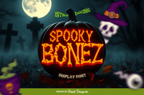 SpookyBonez Font: Craft Your Halloween Creations