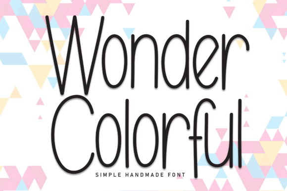 Wonder Colorful Font: Add Handwritten Charm to Designs